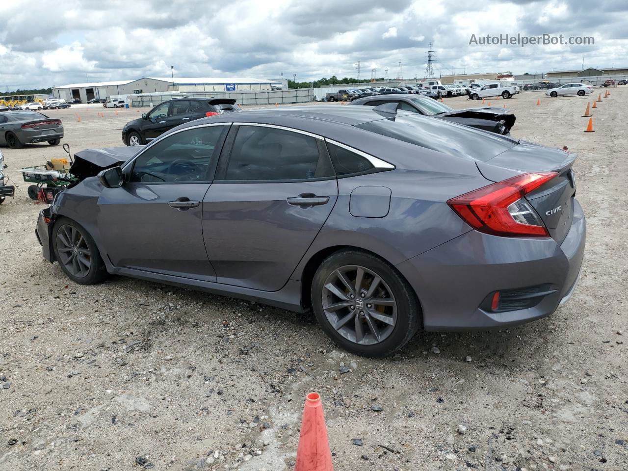 2020 Honda Civic Ex Серый vin: 19XFC1F37LE005636