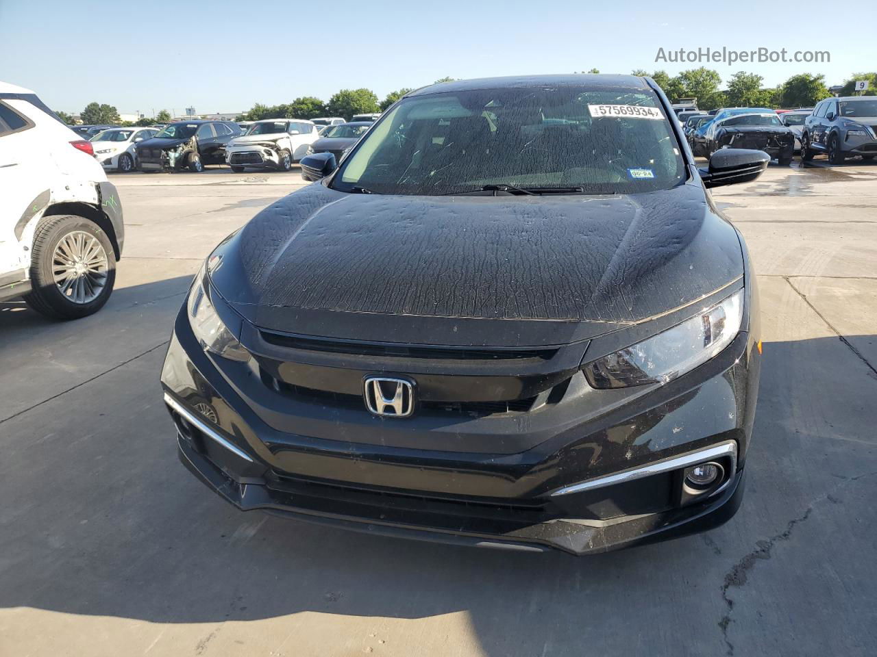 2020 Honda Civic Ex Черный vin: 19XFC1F37LE211667