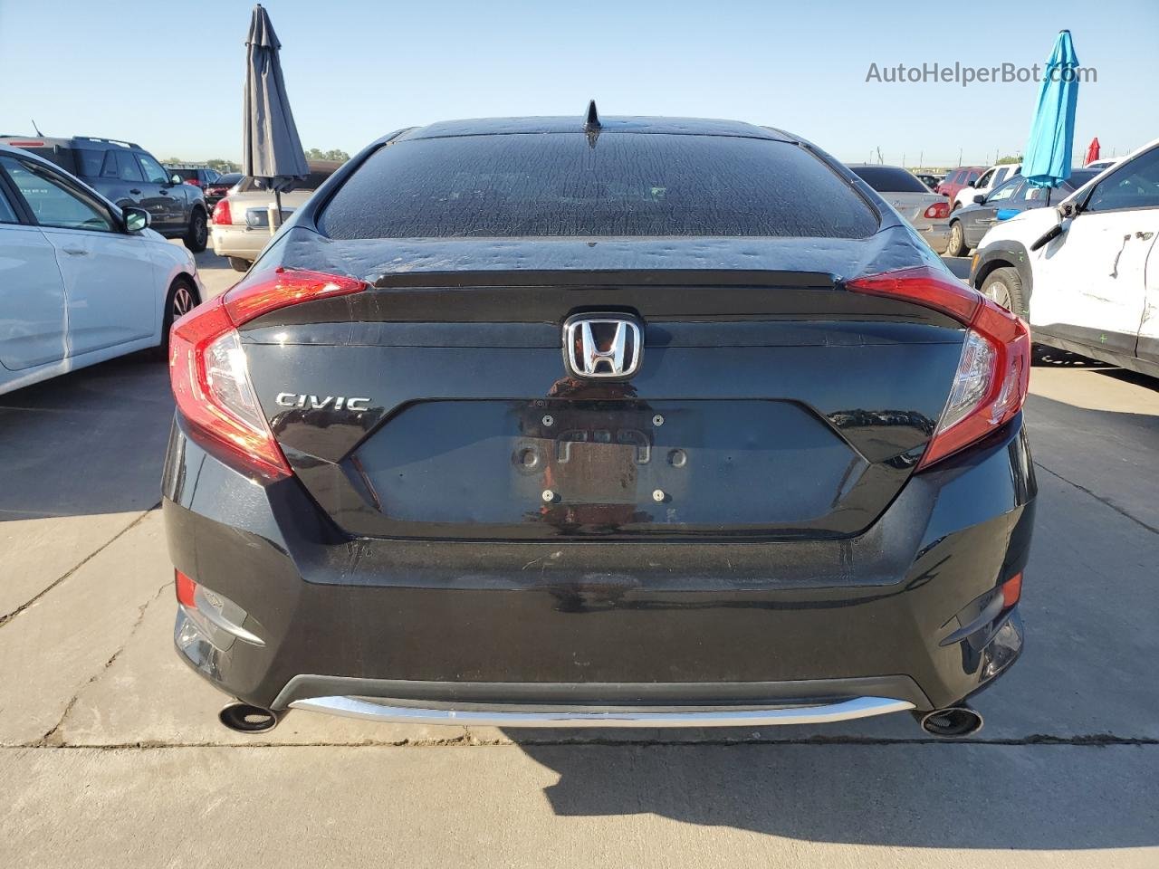 2020 Honda Civic Ex Черный vin: 19XFC1F37LE211667