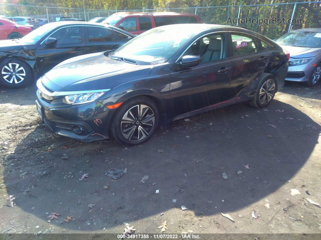 2017 Honda Civic Sedan Ex-t Темно-синий vin: 19XFC1F38HE210535