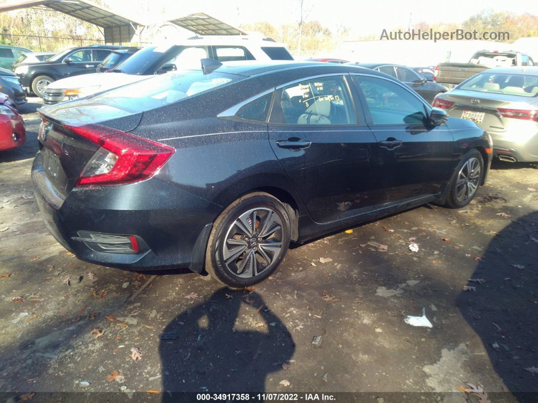 2017 Honda Civic Sedan Ex-t Темно-синий vin: 19XFC1F38HE210535