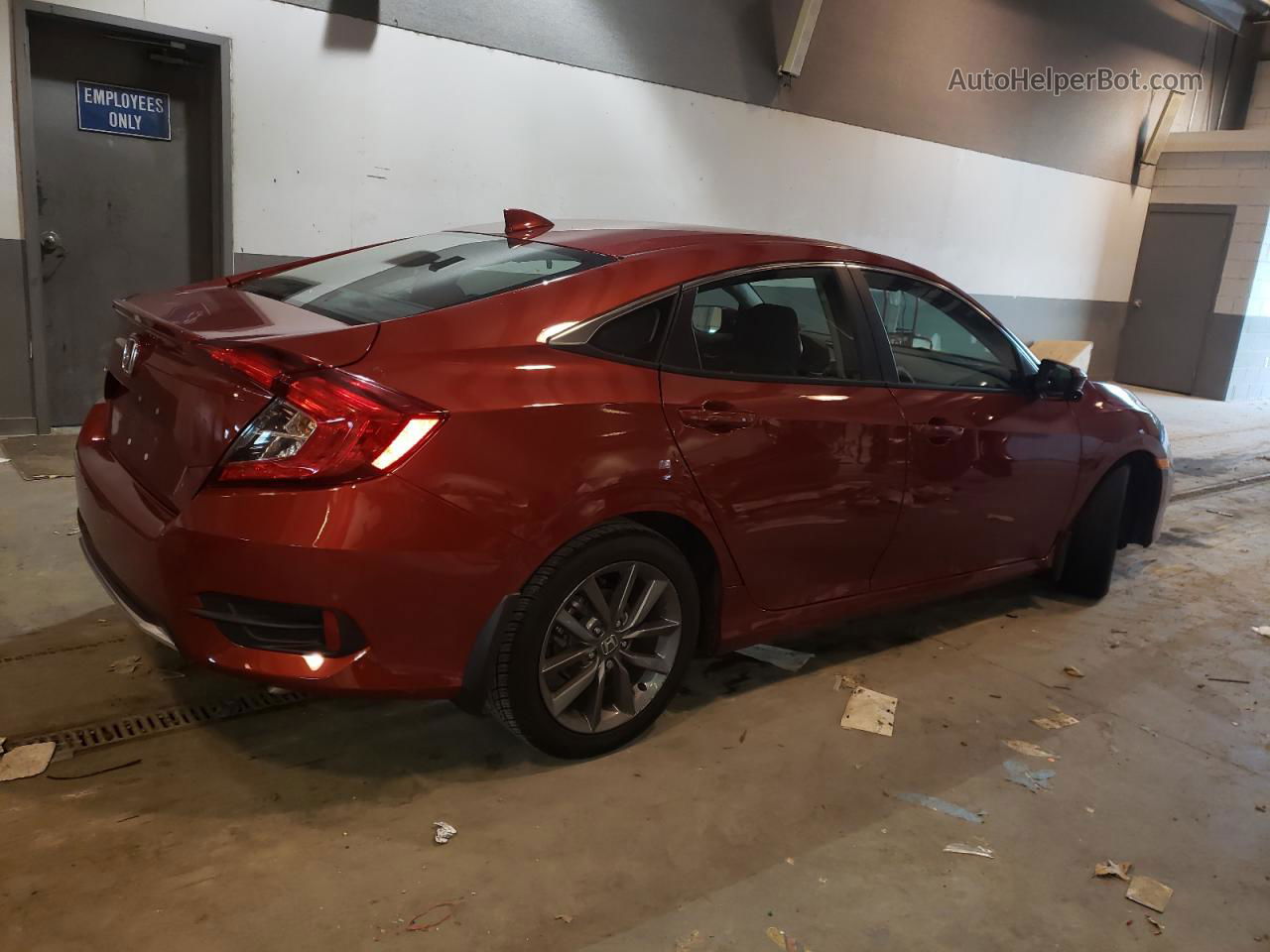 2019 Honda Civic Ex Red vin: 19XFC1F38KE018989