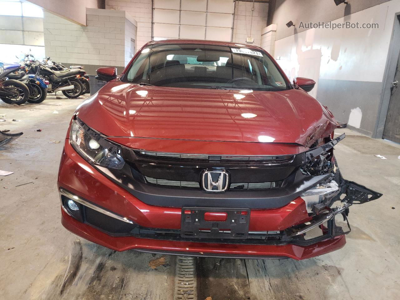 2019 Honda Civic Ex Red vin: 19XFC1F38KE018989