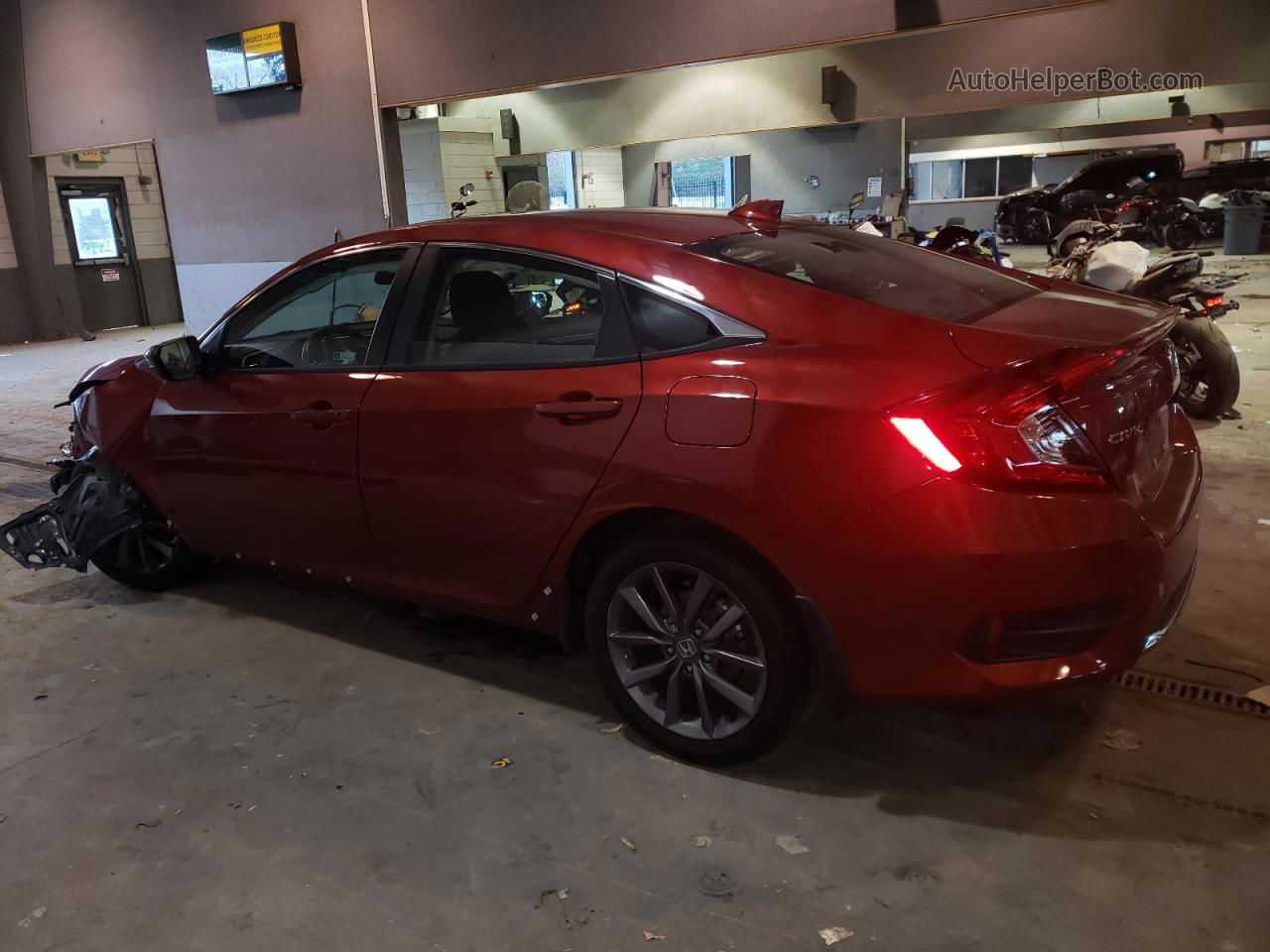 2019 Honda Civic Ex Red vin: 19XFC1F38KE018989