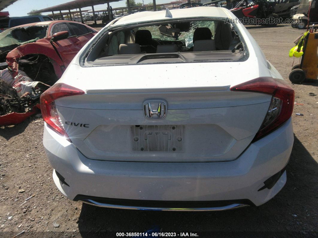 2020 Honda Civic Sedan Ex White vin: 19XFC1F38LE023322