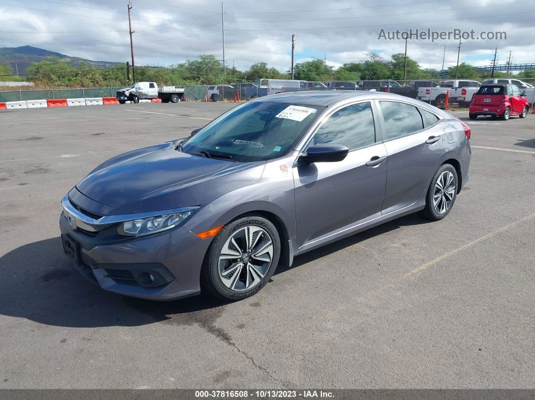 2016 Honda Civic Sedan Ex-t Gray vin: 19XFC1F39GE011587