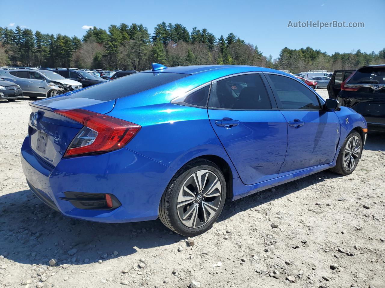 2016 Honda Civic Ex Blue vin: 19XFC1F39GE205018