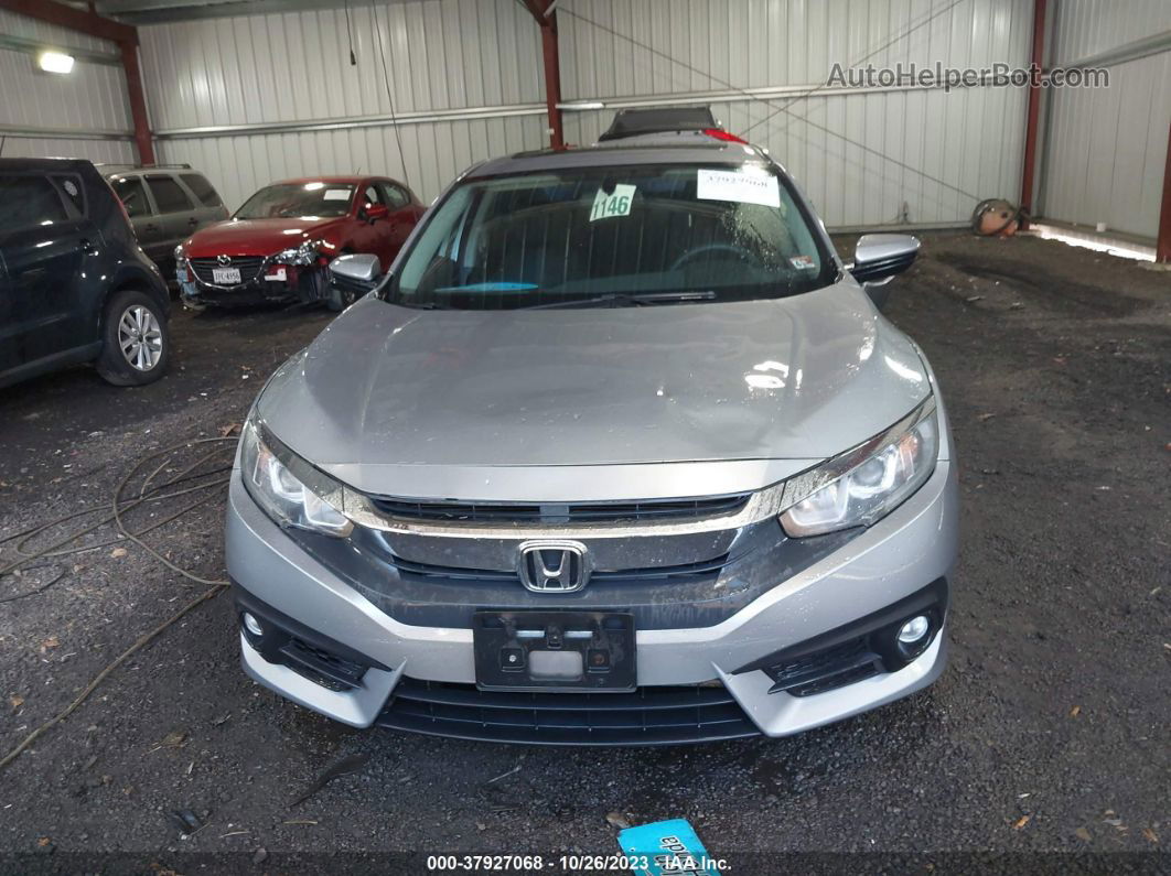 2017 Honda Civic Sedan Ex-t Silver vin: 19XFC1F39HE015866