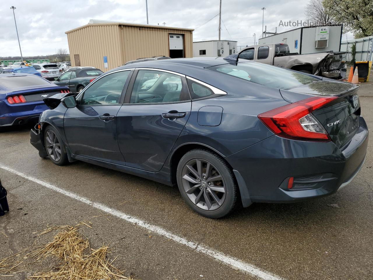 2019 Honda Civic Ex Blue vin: 19XFC1F39KE020363