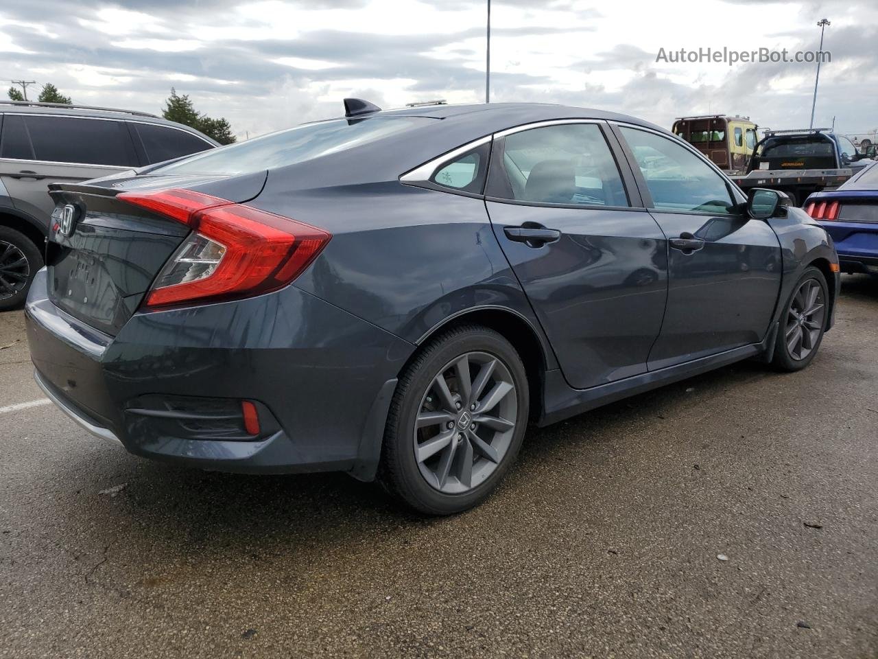 2019 Honda Civic Ex Blue vin: 19XFC1F39KE020363