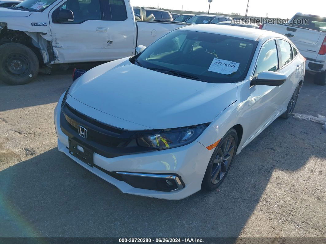 2019 Honda Civic Ex White vin: 19XFC1F39KE202029