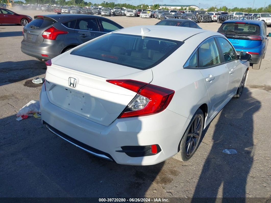 2019 Honda Civic Ex White vin: 19XFC1F39KE202029