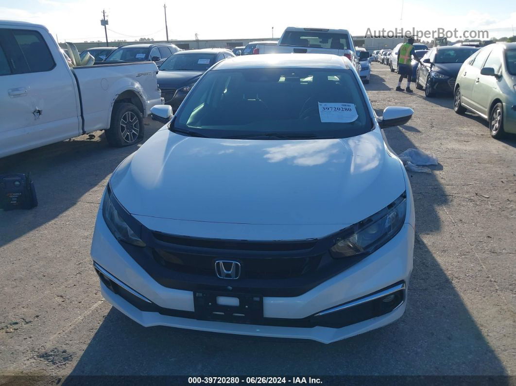 2019 Honda Civic Ex White vin: 19XFC1F39KE202029