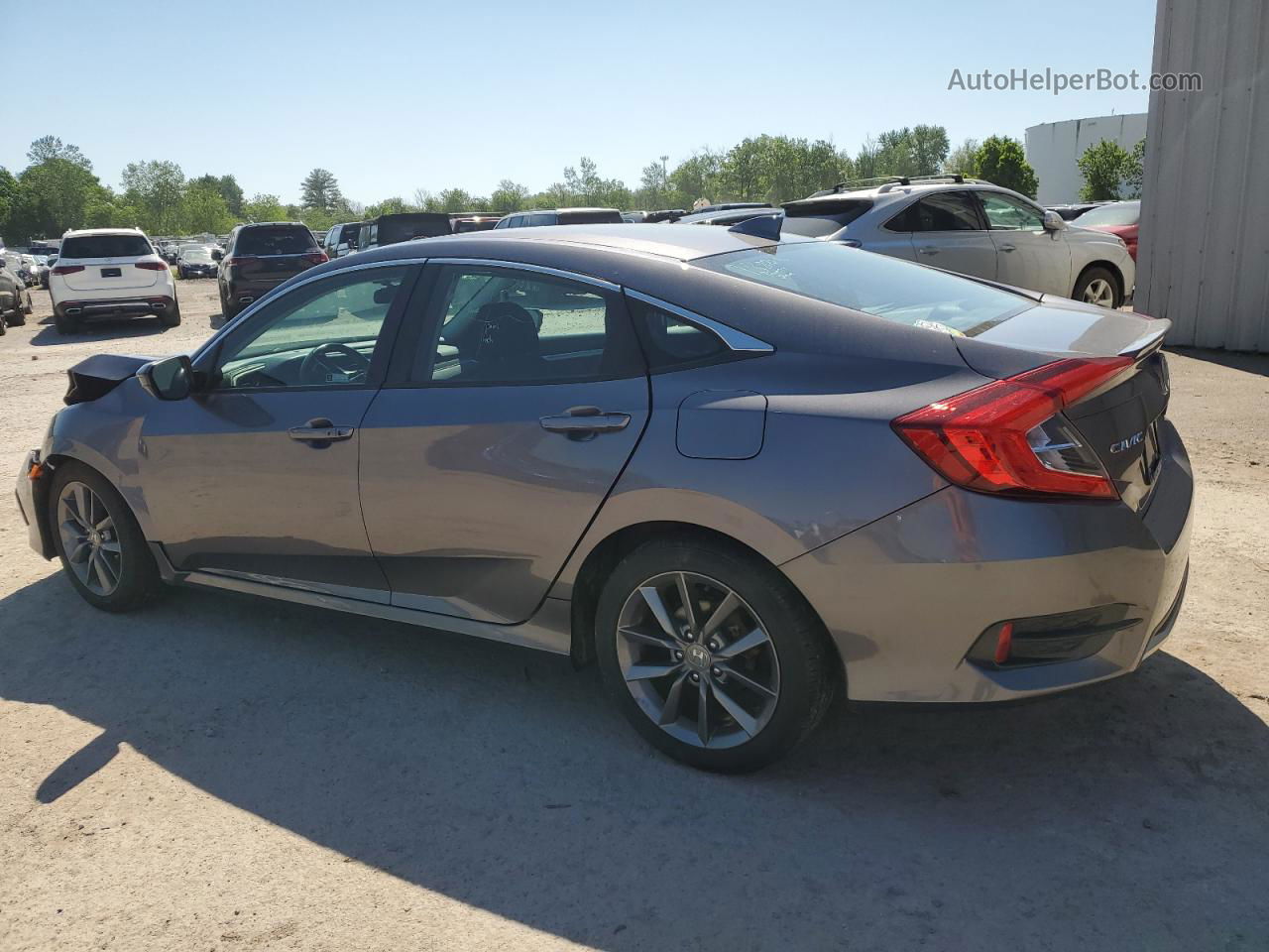 2019 Honda Civic Ex Gray vin: 19XFC1F39KE213953