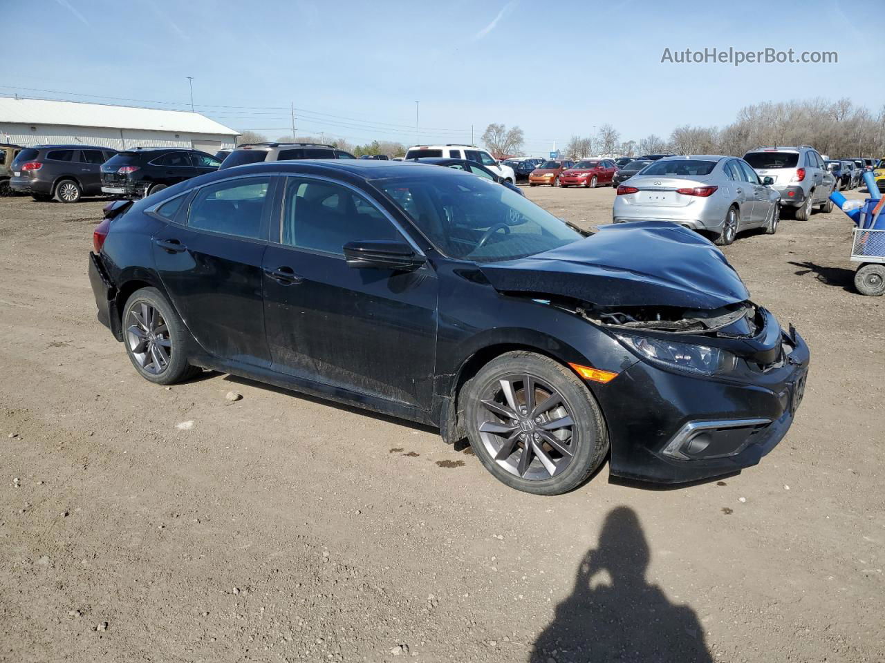 2020 Honda Civic Ex Black vin: 19XFC1F39LE009185