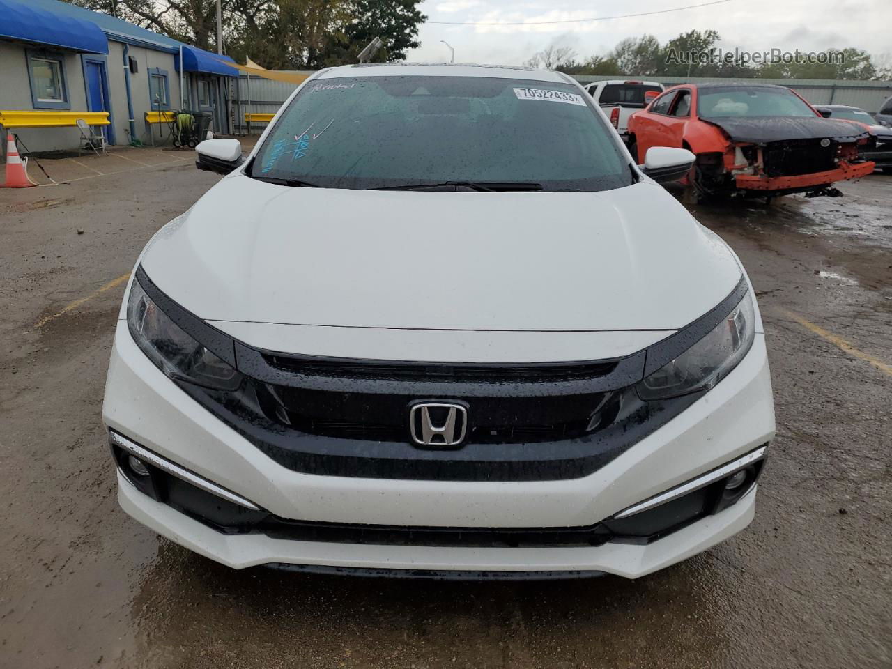 2020 Honda Civic Ex White vin: 19XFC1F39LE018680