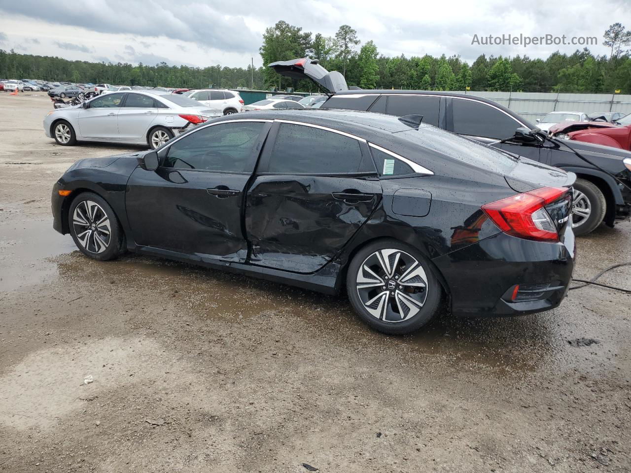 2017 Honda Civic Ex Black vin: 19XFC1F3XHE012958