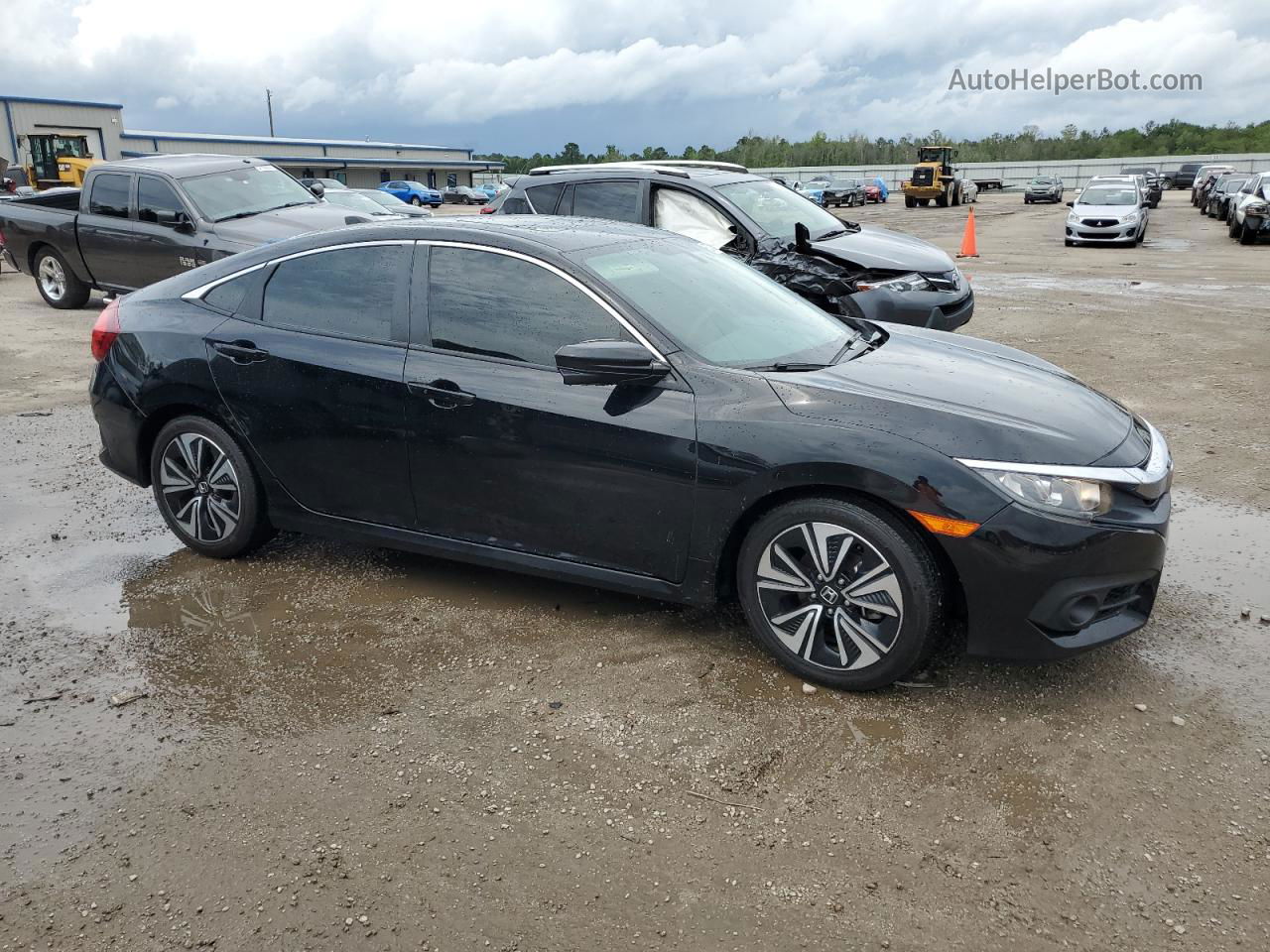 2017 Honda Civic Ex Black vin: 19XFC1F3XHE012958