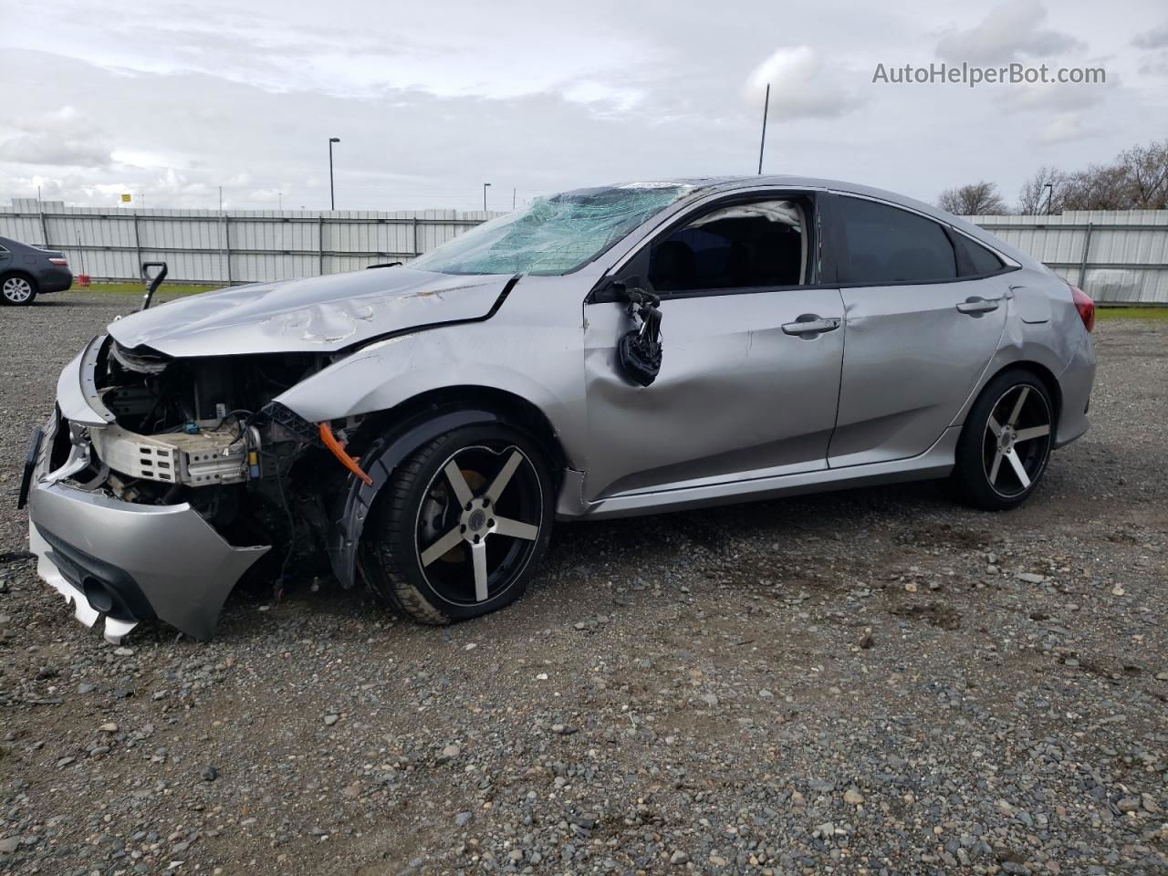 2017 Honda Civic Ex Silver vin: 19XFC1F3XHE212450