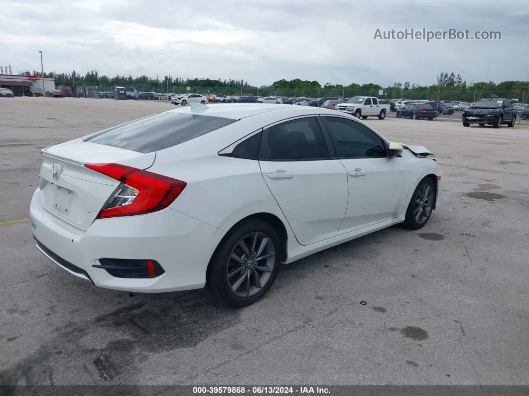 2019 Honda Civic Ex Белый vin: 19XFC1F3XKE008741