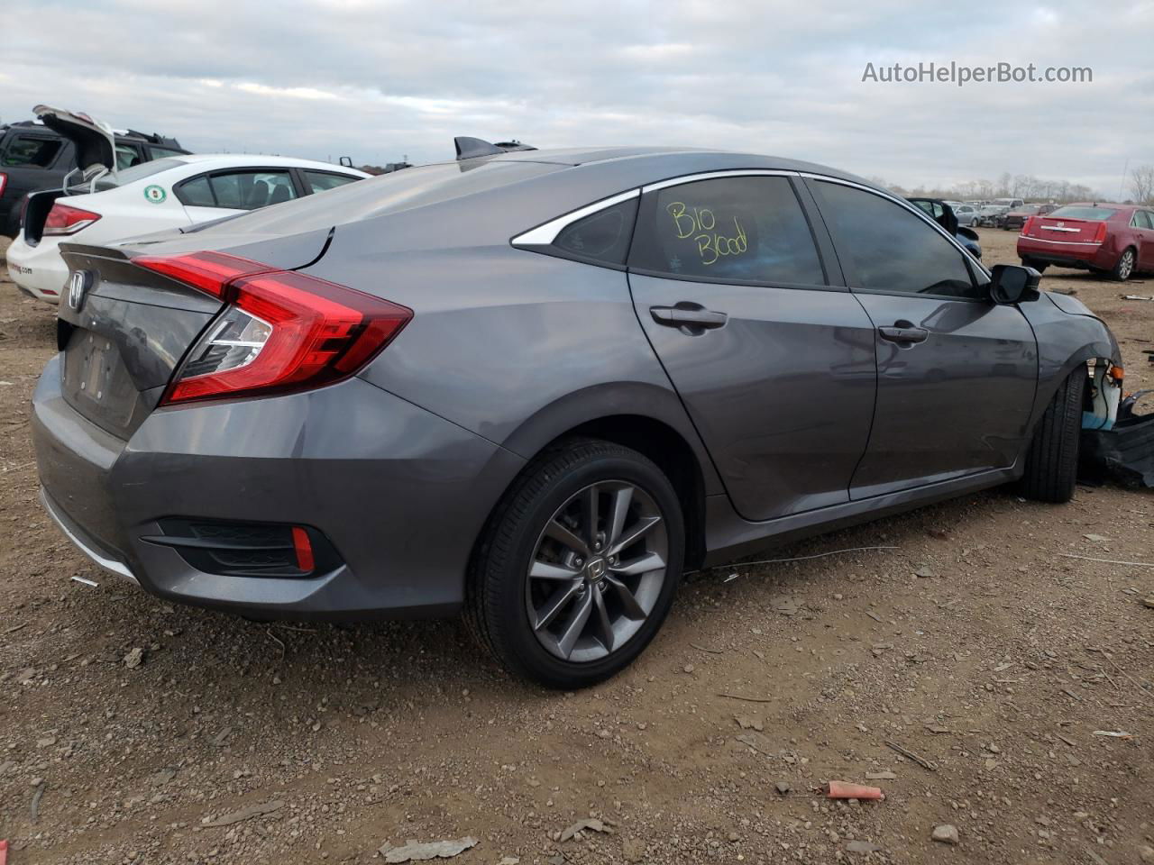 2019 Honda Civic Ex Серый vin: 19XFC1F3XKE010277