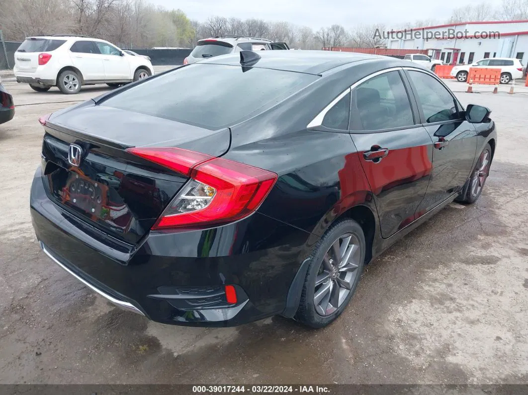 2019 Honda Civic Ex Черный vin: 19XFC1F3XKE013311