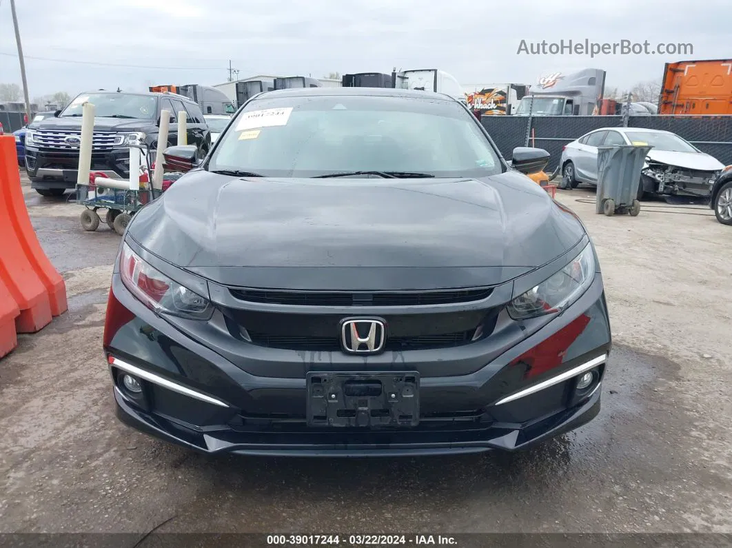 2019 Honda Civic Ex Черный vin: 19XFC1F3XKE013311