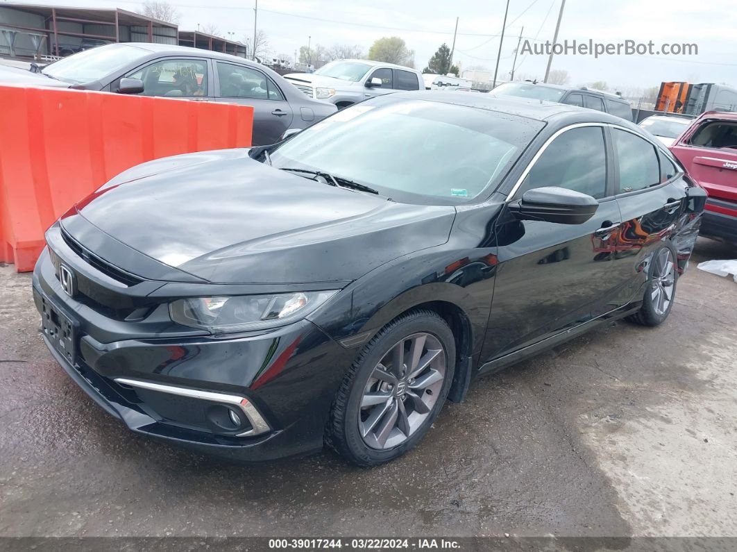 2019 Honda Civic Ex Черный vin: 19XFC1F3XKE013311