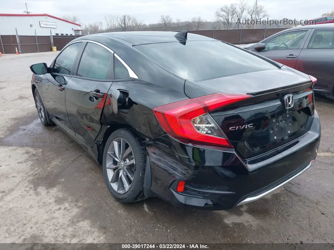 2019 Honda Civic Ex Черный vin: 19XFC1F3XKE013311