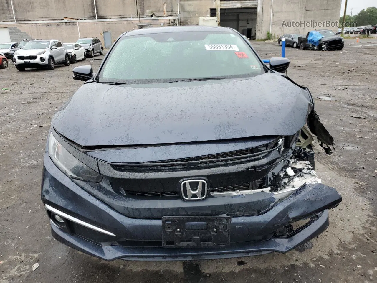 2020 Honda Civic Ex Blue vin: 19XFC1F3XLE004707