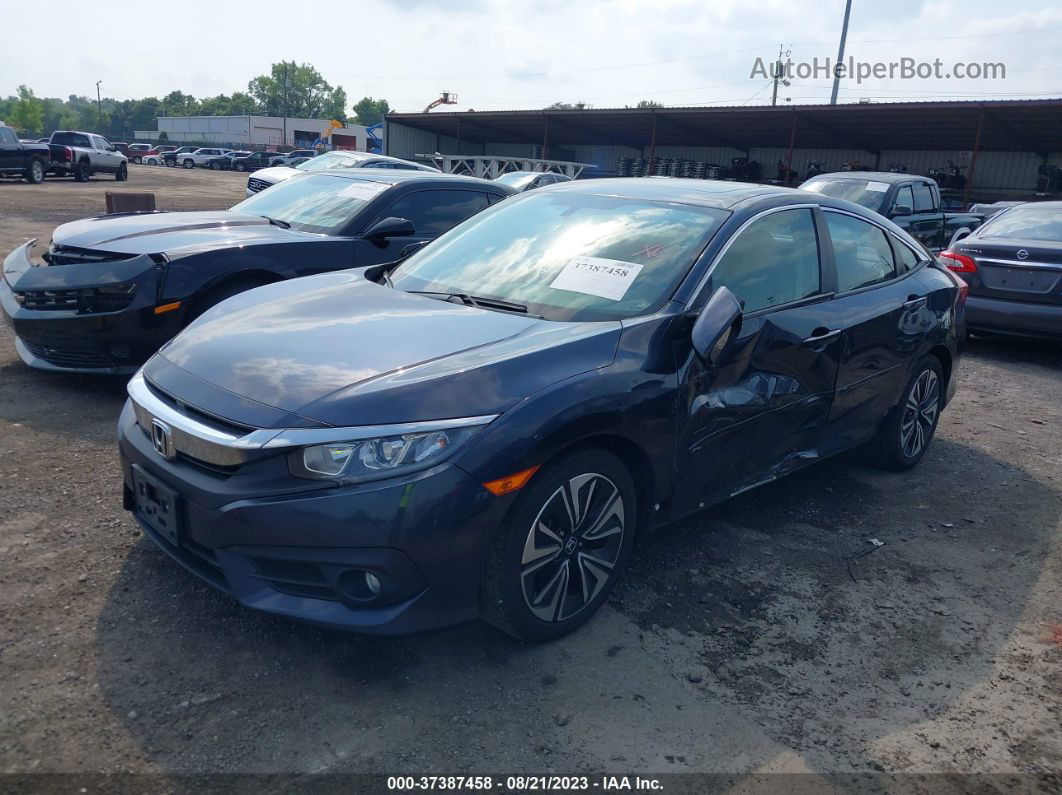 2016 Honda Civic Sedan Ex-l Blue vin: 19XFC1F70GE223183