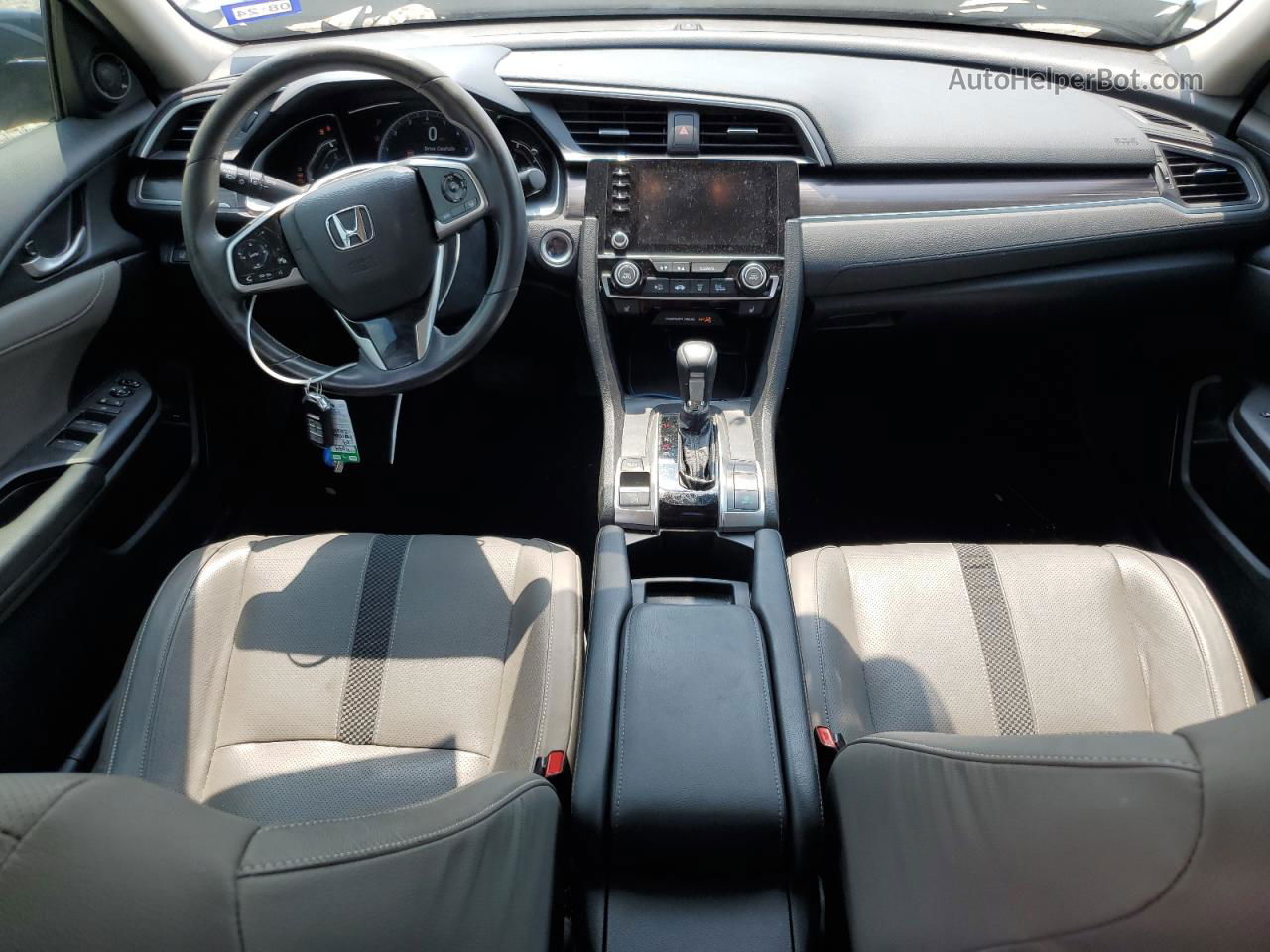 2019 Honda Civic Exl Синий vin: 19XFC1F71KE008422