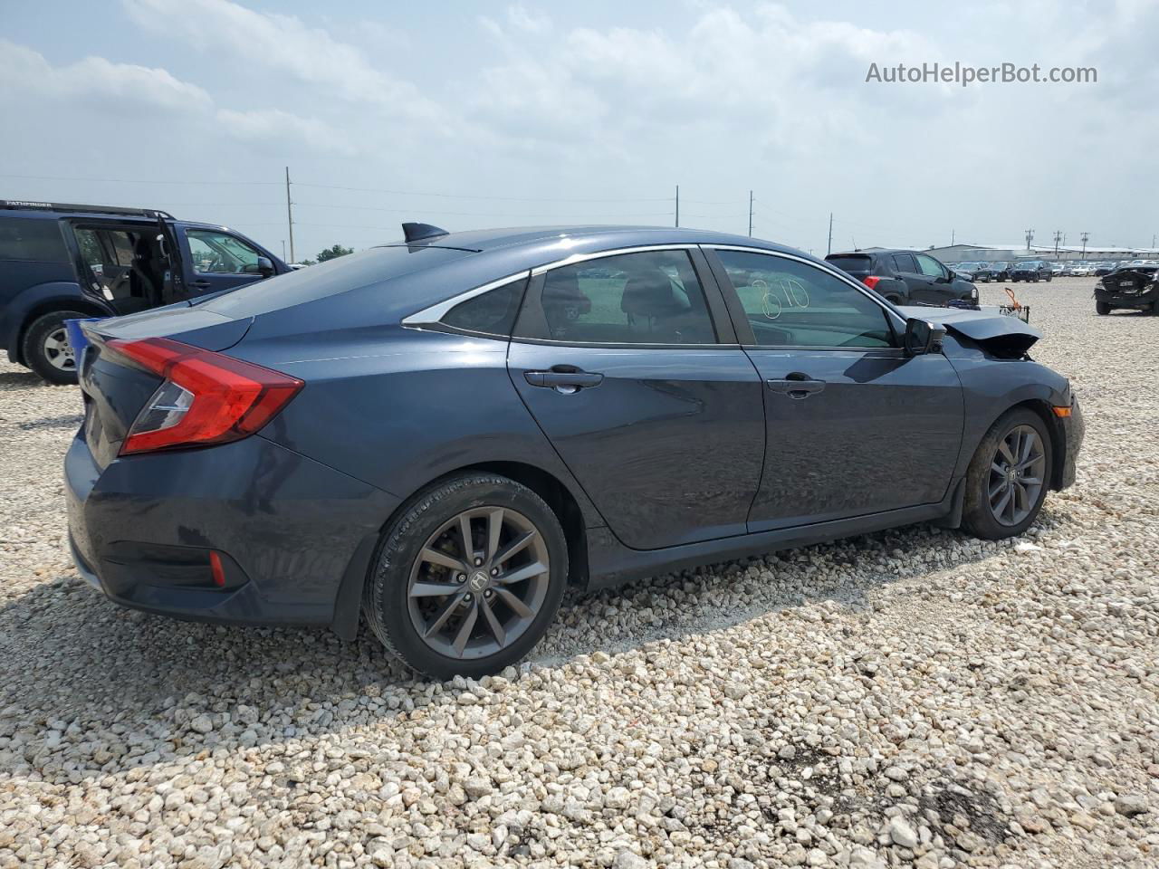 2019 Honda Civic Exl Синий vin: 19XFC1F71KE008422