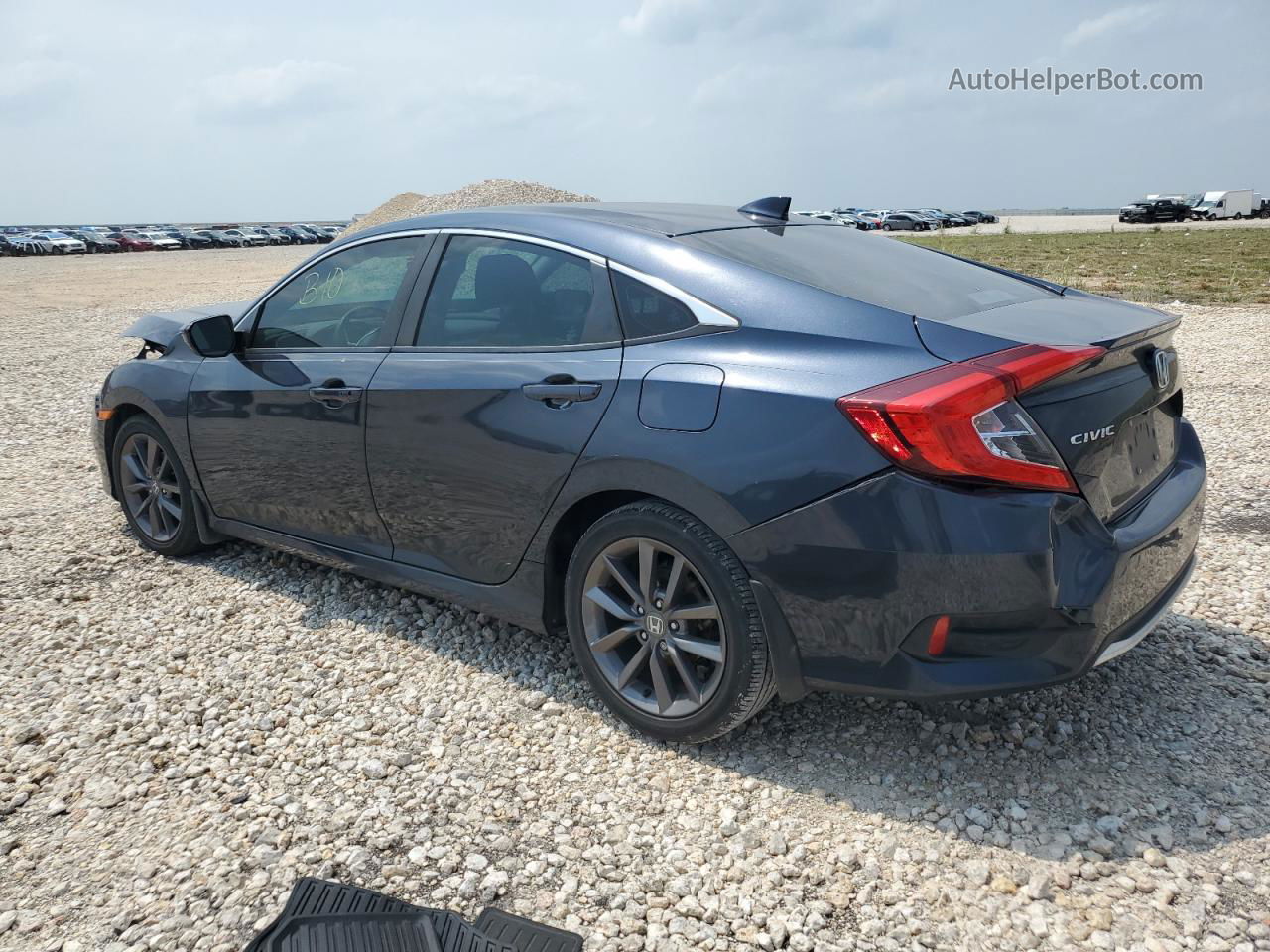 2019 Honda Civic Exl Blue vin: 19XFC1F71KE008422