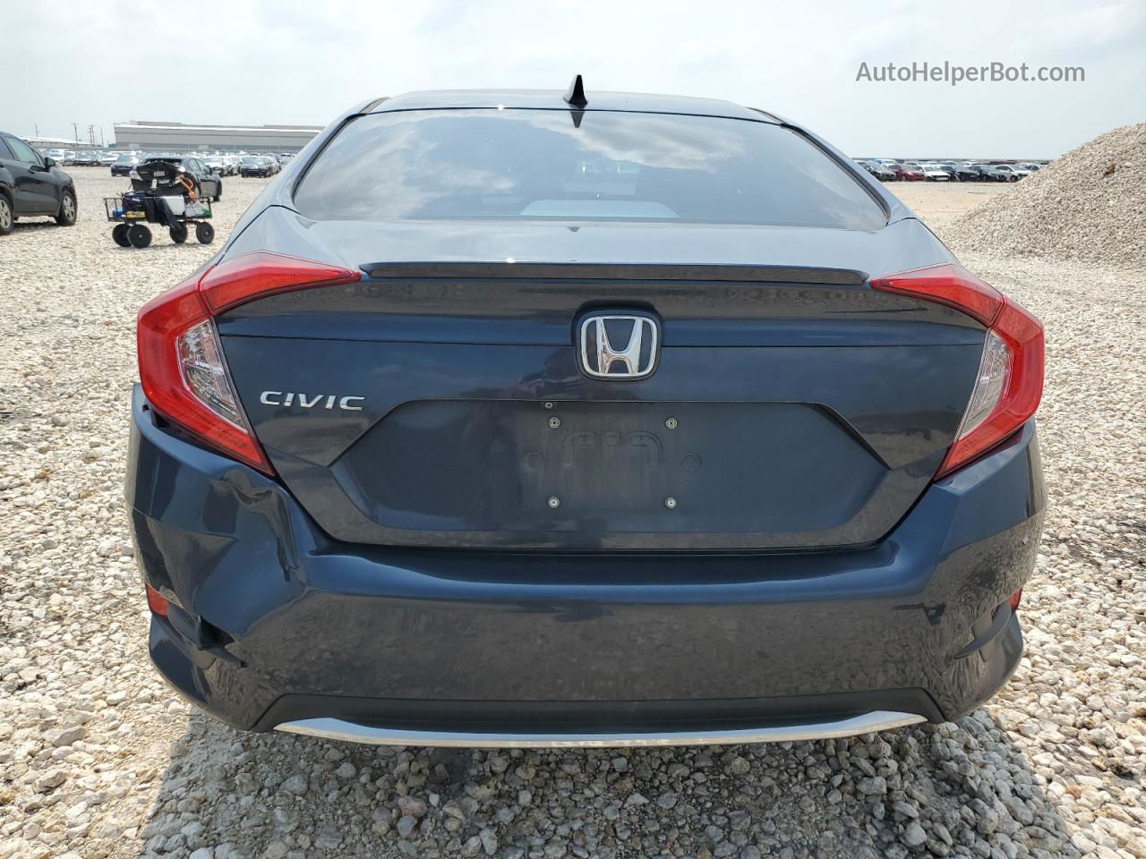 2019 Honda Civic Exl Blue vin: 19XFC1F71KE008422