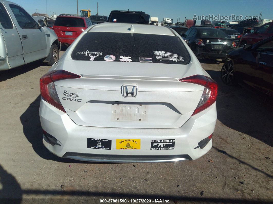 2020 Honda Civic Sedan Ex-l White vin: 19XFC1F71LE002640