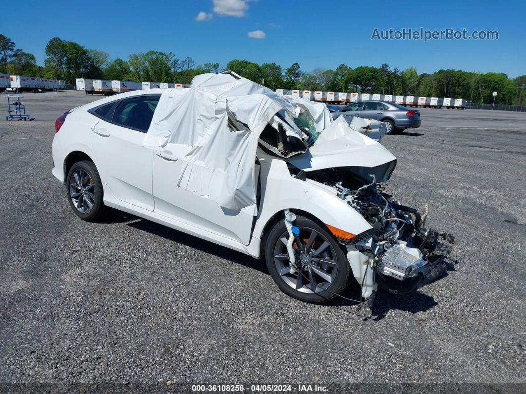 2019 Honda Civic Ex-l White vin: 19XFC1F72KE019266