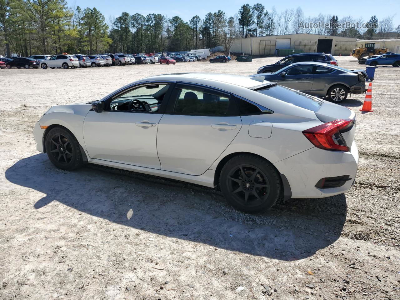 2019 Honda Civic Exl White vin: 19XFC1F73KE001844