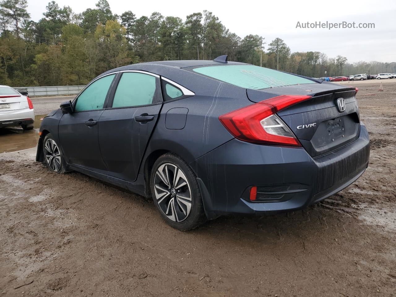 2017 Honda Civic Exl Синий vin: 19XFC1F74HE004406