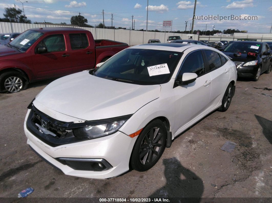 2020 Honda Civic Ex-l  White vin: 19XFC1F74LE004530