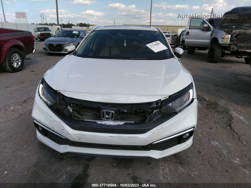 2020 Honda Civic Ex-l  White vin: 19XFC1F74LE004530