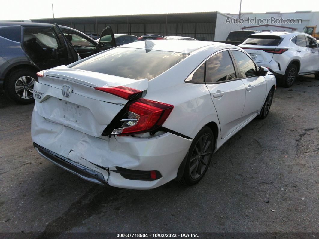 2020 Honda Civic Ex-l  White vin: 19XFC1F74LE004530