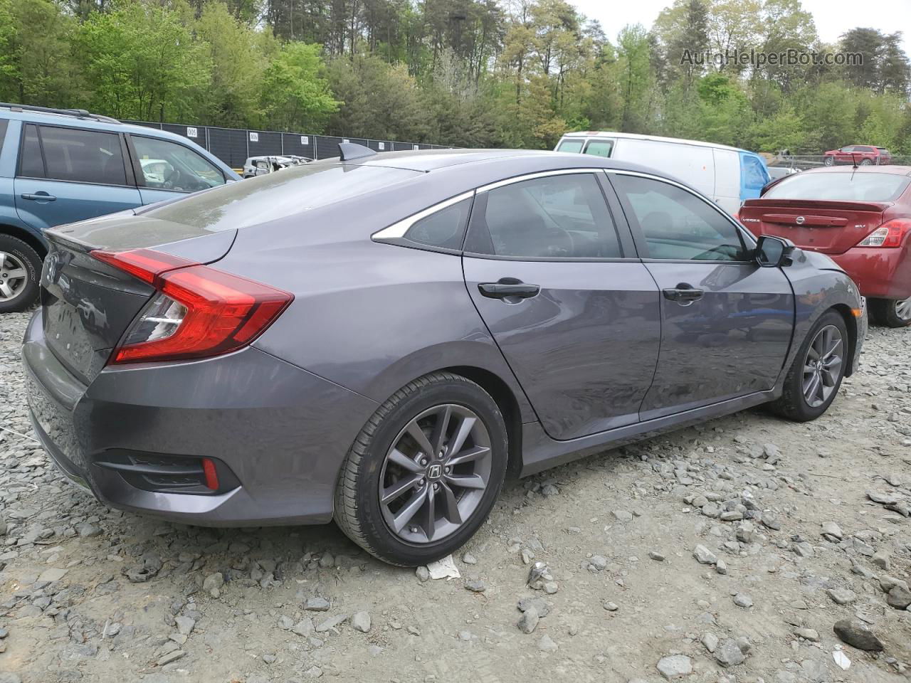 2020 Honda Civic Exl Серый vin: 19XFC1F74LE206218