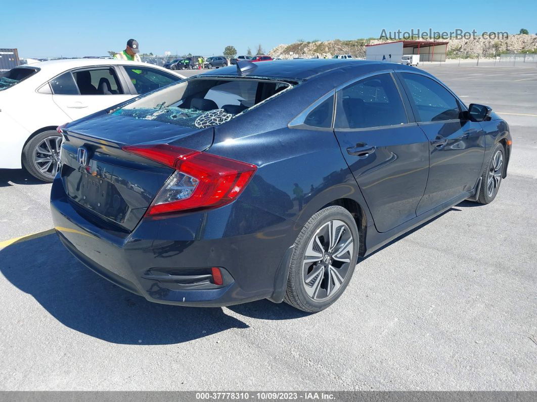 2017 Honda Civic Ex-l Dark Blue vin: 19XFC1F75HE015589