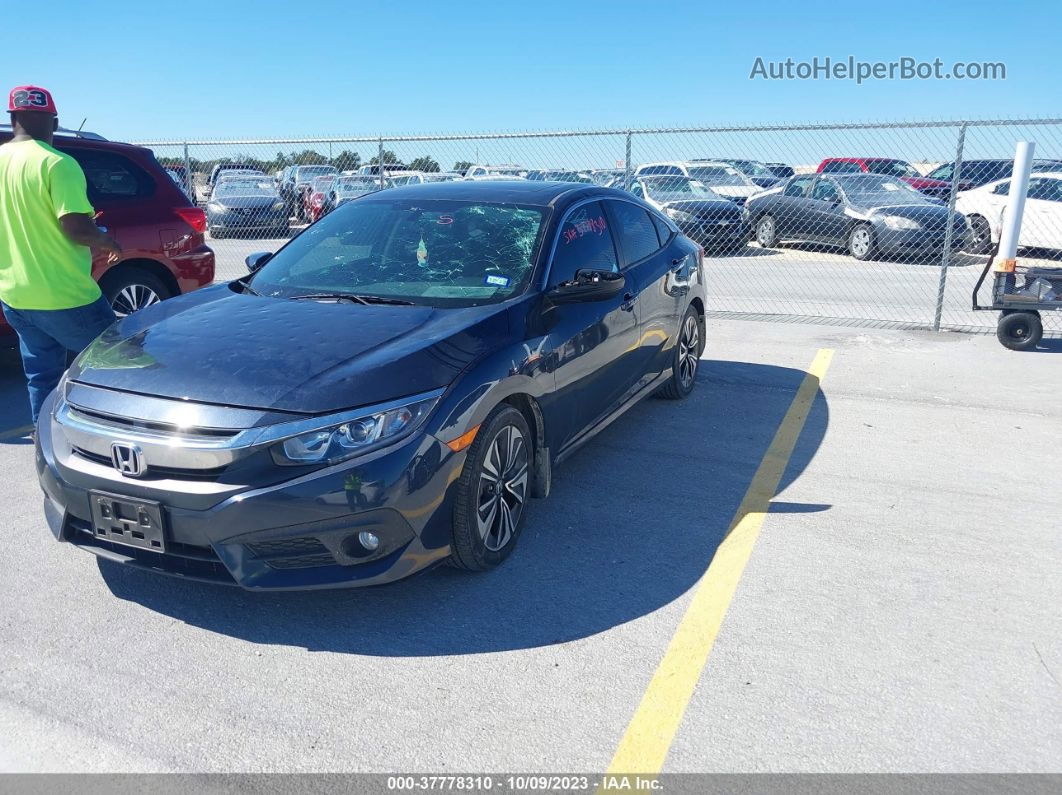 2017 Honda Civic Ex-l Dark Blue vin: 19XFC1F75HE015589