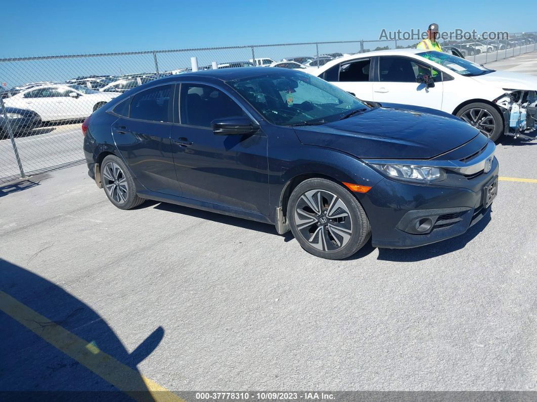 2017 Honda Civic Ex-l Dark Blue vin: 19XFC1F75HE015589