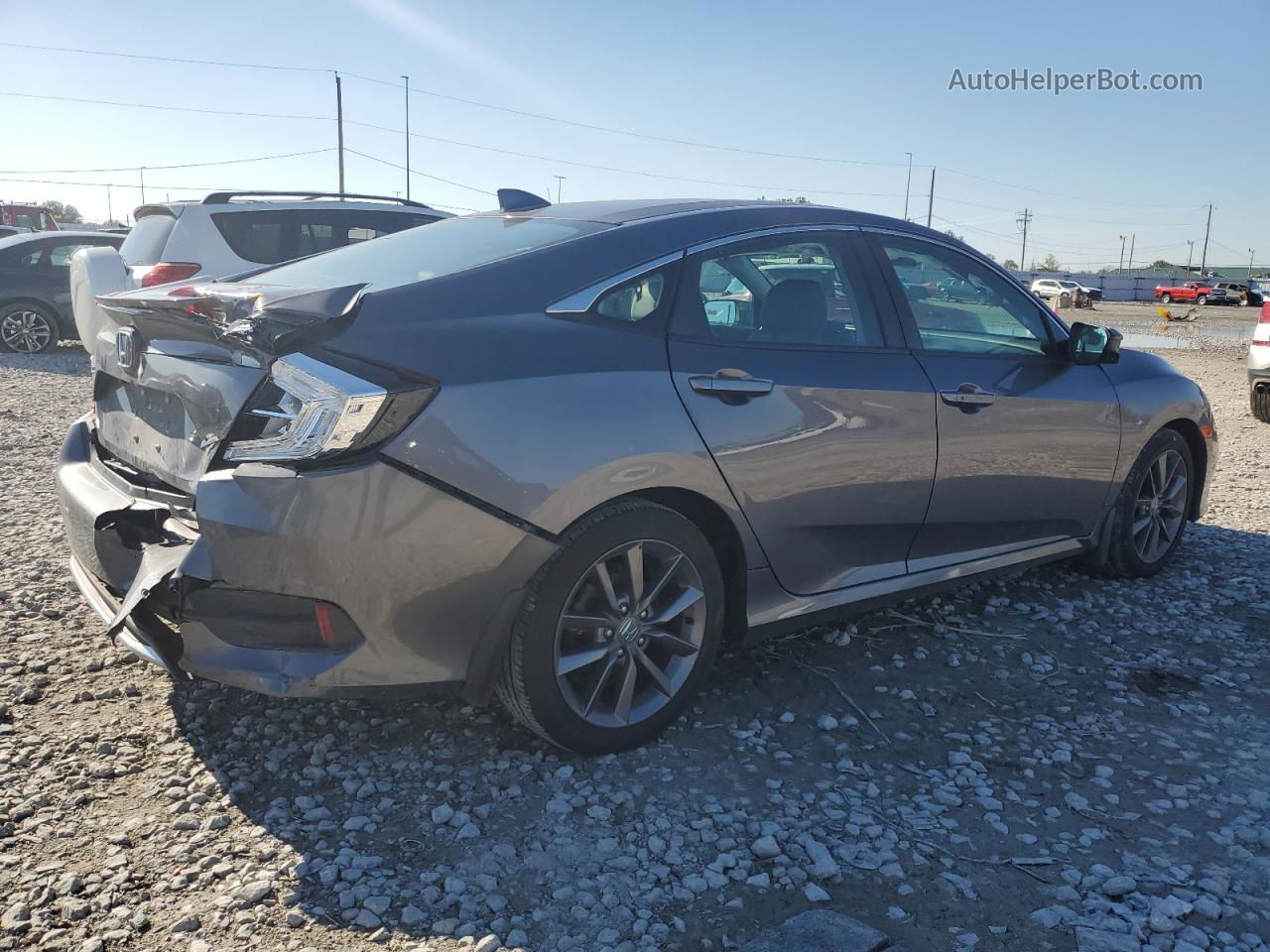 2020 Honda Civic Exl Gray vin: 19XFC1F75LE004780