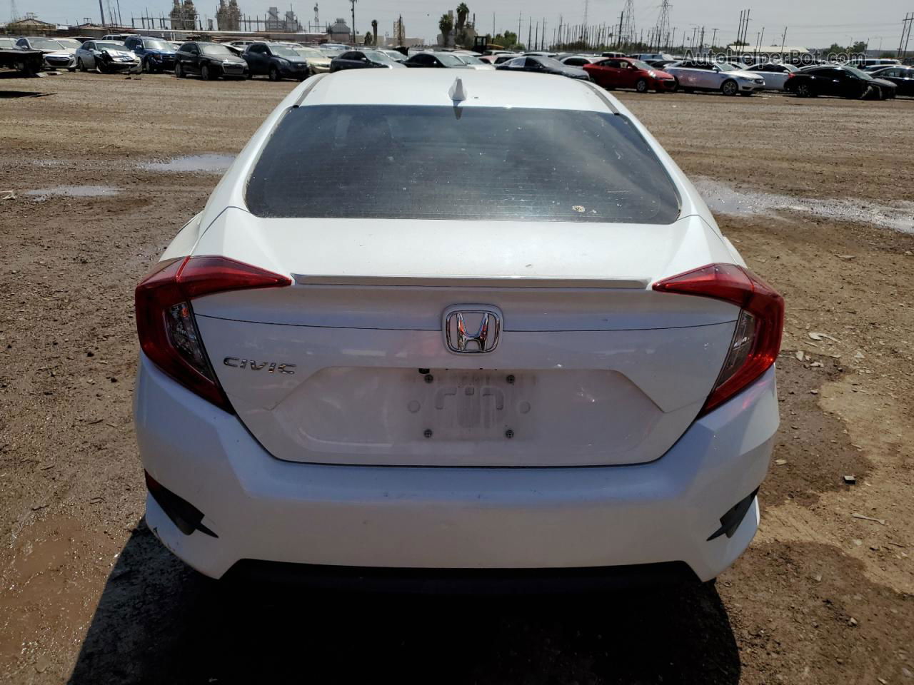 2017 Honda Civic Exl White vin: 19XFC1F76HE019909