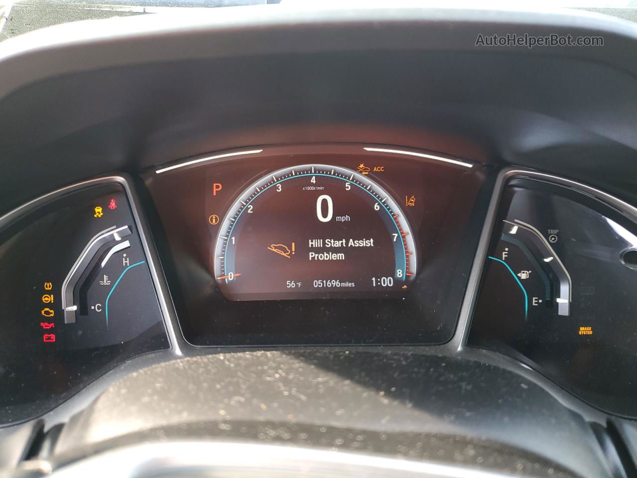 2019 Honda Civic Exl Gray vin: 19XFC1F76KE012871