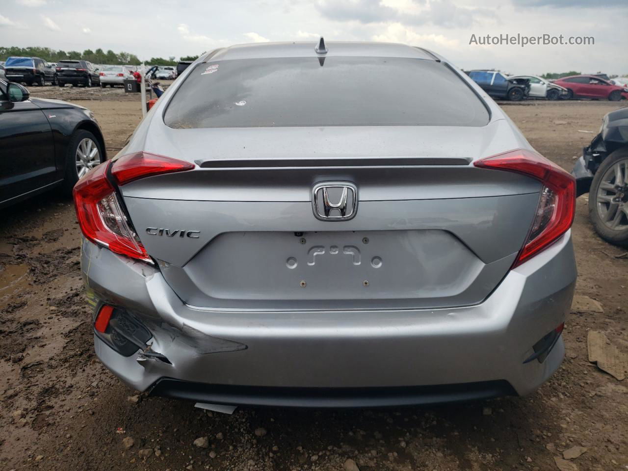 2017 Honda Civic Exl Silver vin: 19XFC1F77HE008370